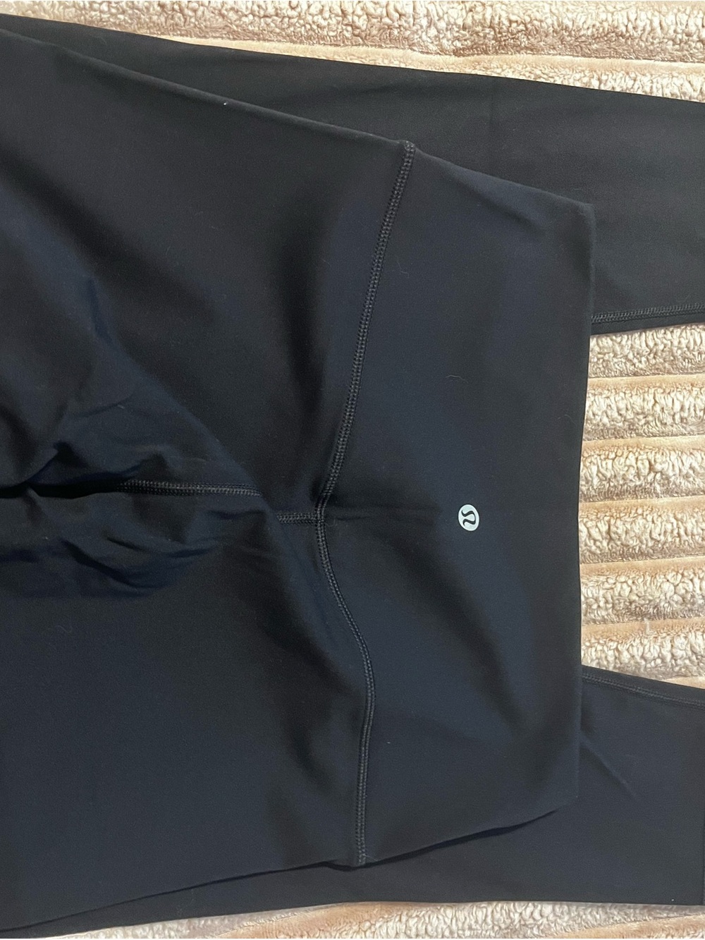 lululemon athletica Black Performance Leggings with Logo